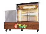 Vitrina para exhibir productos lácteos y refrescos